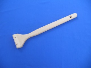 Long Angled Wooden Handle