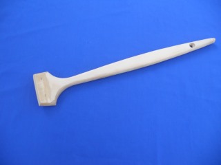 Long Angled Wooden Handle